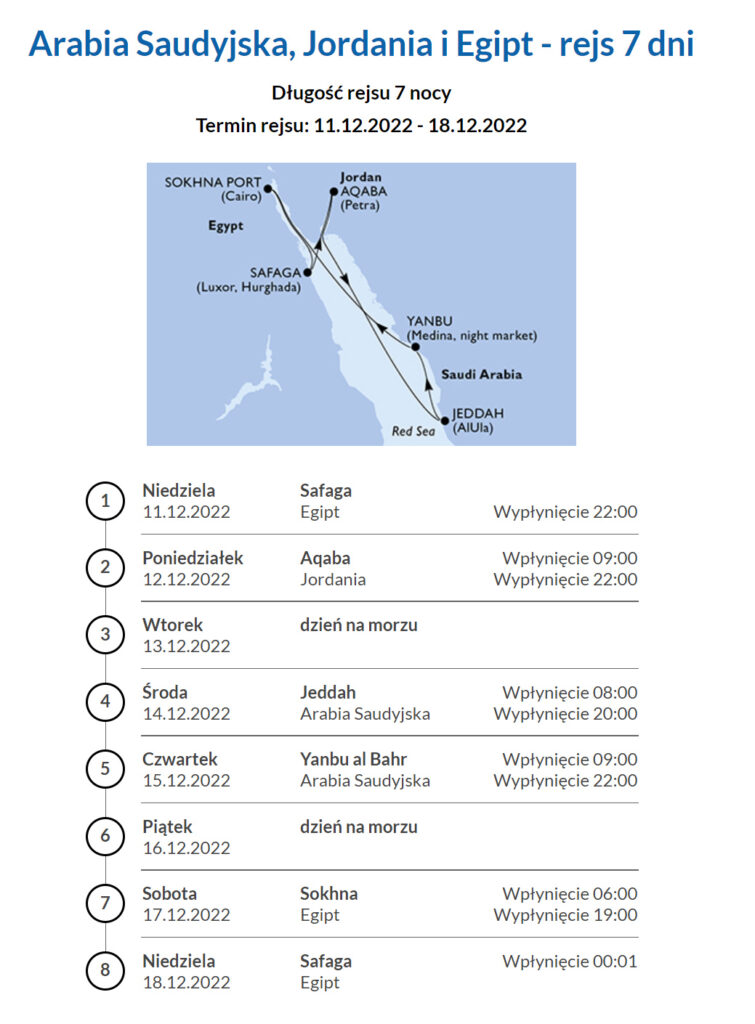 jak wygląda rejs statkiem wycieczkowym